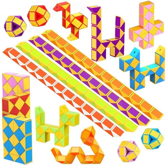 Set di blocchi 24 pezzi - Giocattoli - Feste di compleanno per bambini - Regali - Doni per ospiti - Stimulatione della creatività