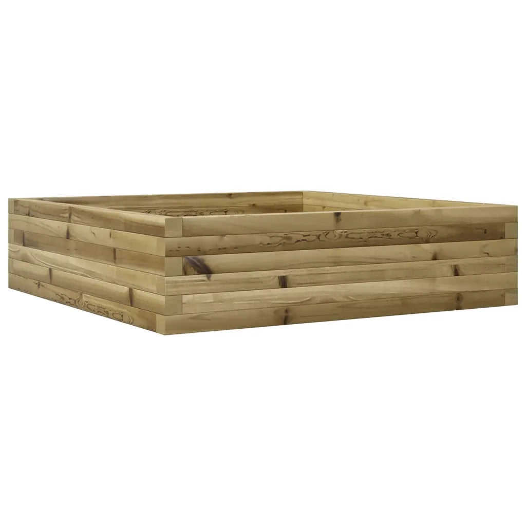 Fioriera da Giardino 90x90x23 cm in Legno di Pino Impregnato 847207