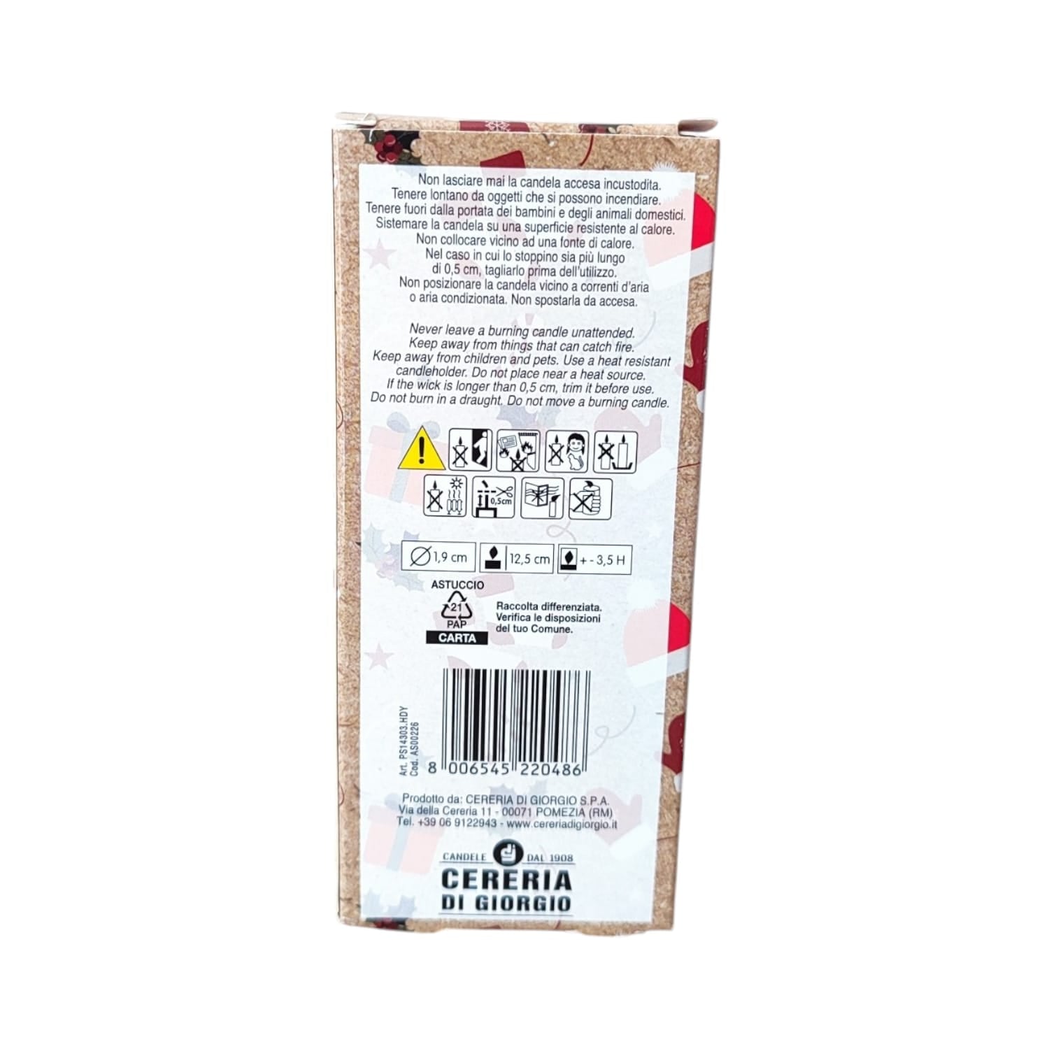 CANDELA PROFUMATA HOLIDAY 3 PZ