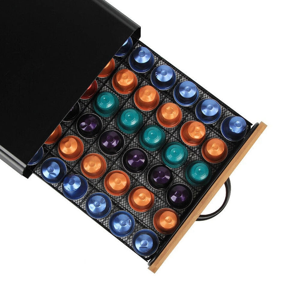 Contenitore Cassetto Porta Cialde Capsule Caffe Bustine Te Zucchero In Metallo