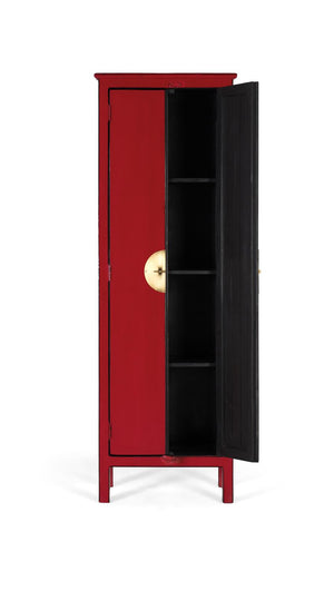 Armadio a 2 ante realizzato artigianalmente in legno di mango