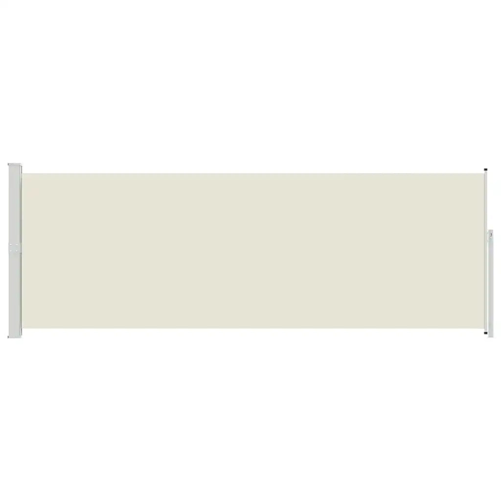 Tenda da Sole Laterale Retrattile 160 x 500 cm Crema 45461