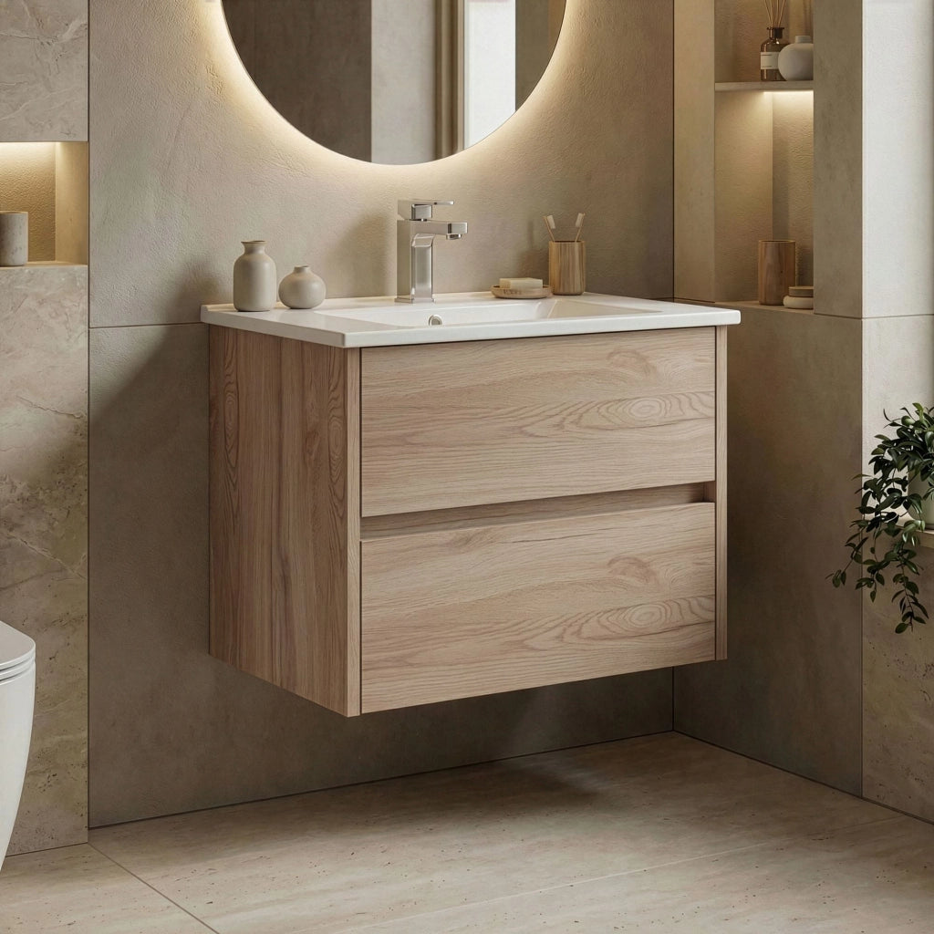 Mobile lavabo "Side 65 v2" - 65 x 45 x 52 cm - Rovere