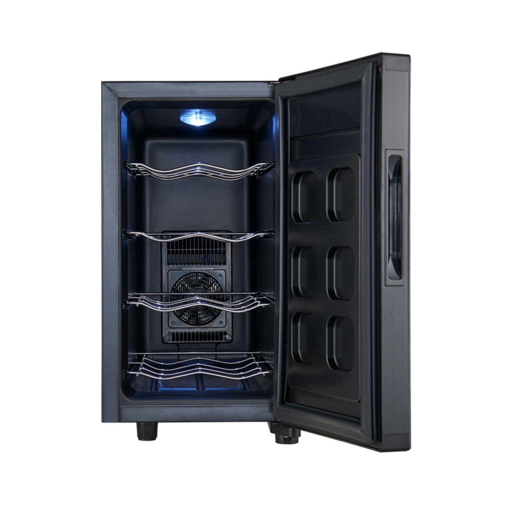 Cantinetta vino 8 bottiglie 23L, temperatura 8-14°C con display touch e porta vetro silenziosa <27dB - Sogo