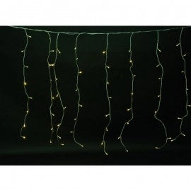 Tenda 144 luci led bianco caldo effetto pioggia