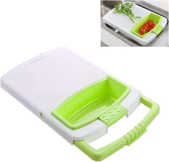 Snodo tritacarne multifunzionale - Raccoglitore frutta e verdura - Blocco tritacarne rimovibile 3 in 1 con manici estensibili - Blu Verde Grigio - Blocco tritacarne sopra il lavello