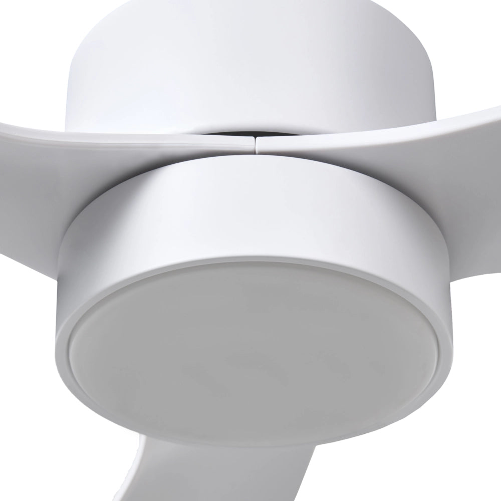 Ventilatore da soffitto con luce Materiale sintetico bianco Telecomando Moderno Soggiorno scandinavo