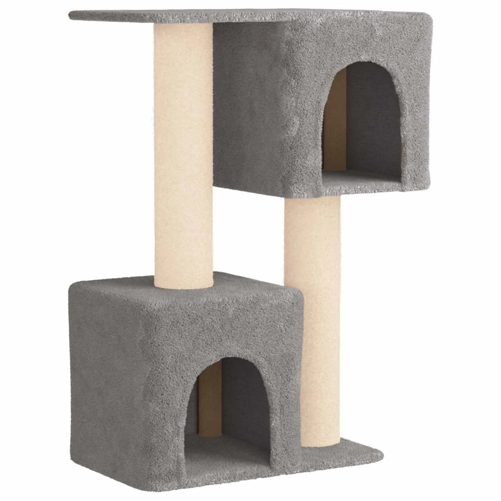 Albero per gatti con pali per graffiare in sisal Grigio Chiaro 42033058