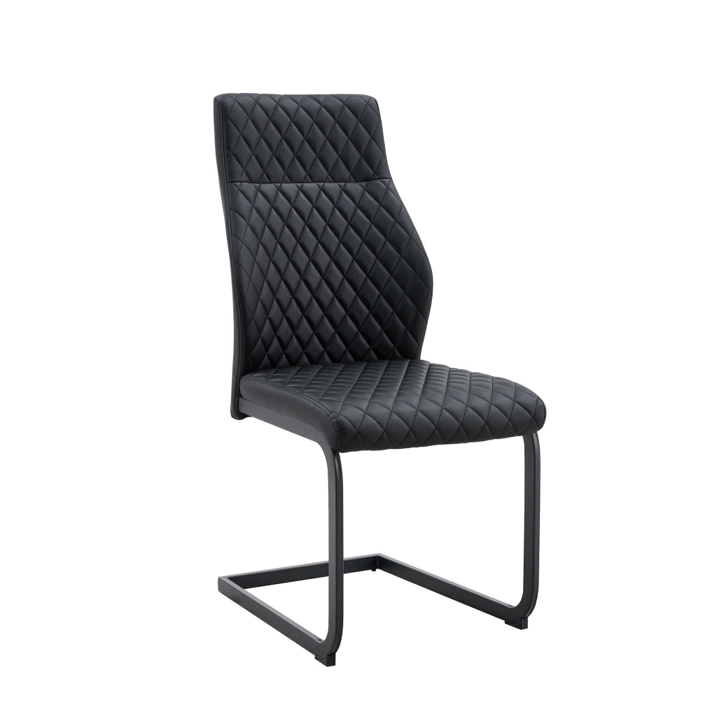 Set tavolo e sedie con 1 tavolo rotondo e 2 sedie imbottite; base centrale; in MDF e metallo nero noce