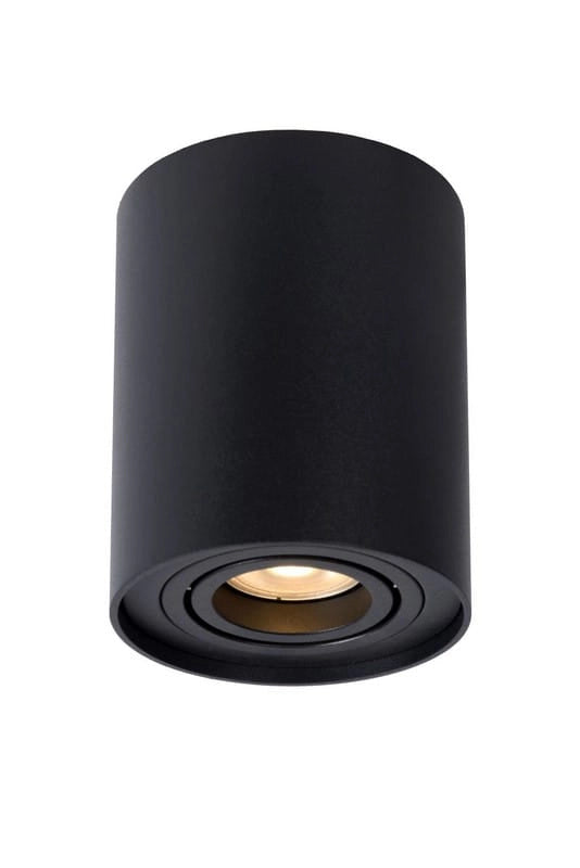 Spot da soffitto Lucide Tube nero alluminio GU10 orientabile