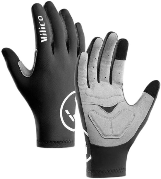 Manubri per bicicletta esterno - L - Ampiezza palmo 8,5-9 cm - Lunghezza dito medio 8-8,5 cm - Circonferenza palmo 20-22 cm - Adatto per bicicletta, sport quotidiano, ecc. - Manubri per dita - Assorbe shock, respira e resiste all'usura