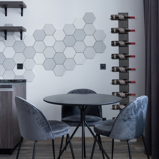 ALUBOX VIRGO Porta Vino Da Terra A Colonna Autoportante 167X34X30 Cm Portabottiglie Vino Da Terra In Alluminio Con 10 Mensole Piatte In Lamiera Zincata Capacità 10 Bottiglie COLORE: RUGGINE