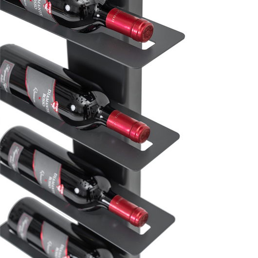 ALUBOX VIRGO Porta Vino Da Terra A Colonna Autoportante 167X34X30 Cm Portabottiglie Vino Da Terra In Alluminio Con 10 Mensole Piatte In Lamiera Zincata Capacità 10 Bottiglie COLORE: ANTRACITE