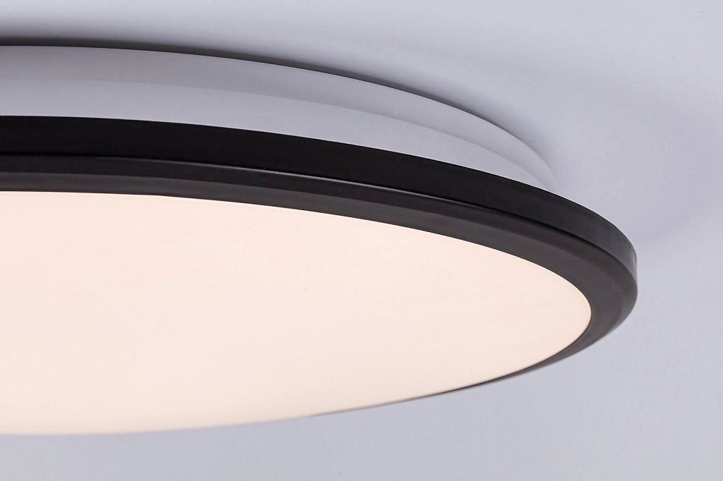 Plafoniera LED tonda 27 cm 18W nera Rabalux Engon IP20