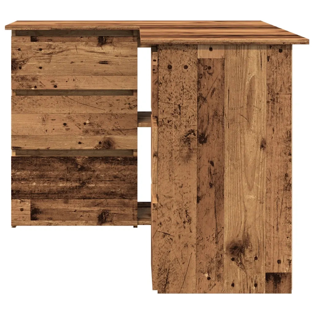 Scrivania ad Angolo Legno Vecchio 145x100x76 cm Truciolato 855962