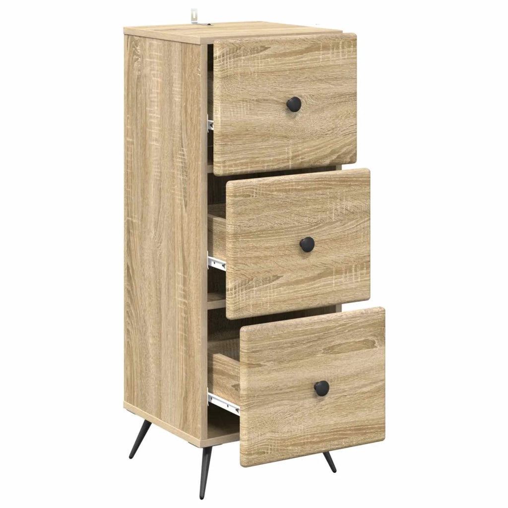 Mobile con Cassetti Rovere Sonoma 33 x 34,5 x 90 cm