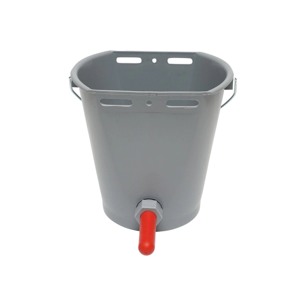 Secchio abbeveratoio 8 LT Per Vitelli, Secchio Allattamento Vitelli con valvola