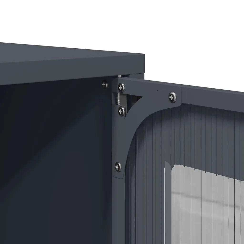 Credenza Antracite 68x39x107 cm Acciaio