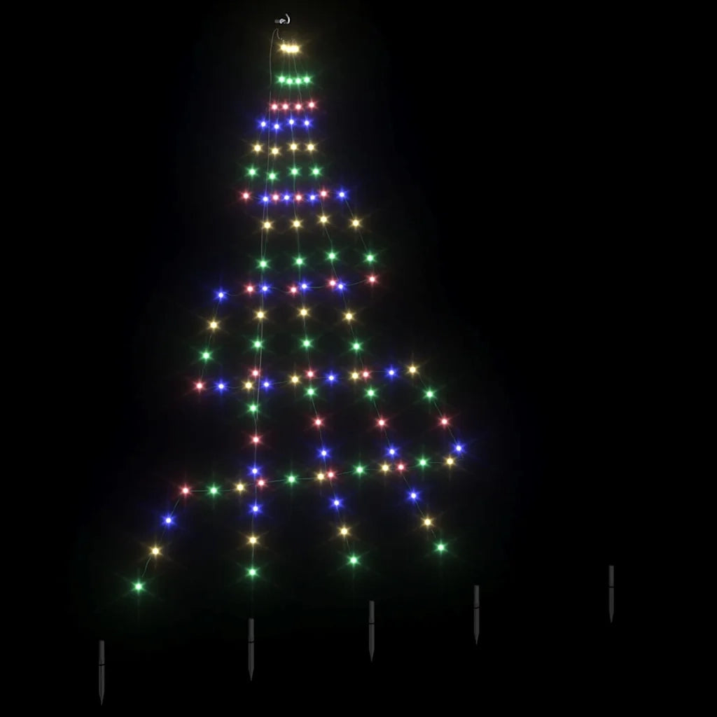 Albero di Natale LED con picchetti per il terreno 182 cm 42018739