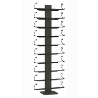 ALUBOX VIRGO Porta Vino Da Terra A Colonna Autoportante Illuminato 167X60X30 Cm Portabottiglie Vino Da Terra In Alluminio Con 10 Mensole Doppie In Lamiera Zincata Capacità 20 Bottiglie