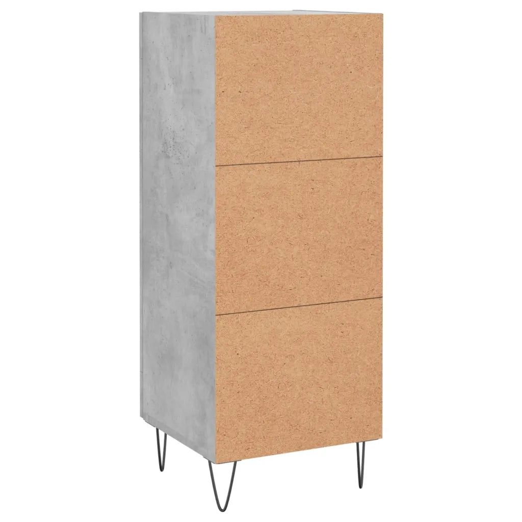 Credenza-Buffet-Armadio da cucina Grigio Cemento 34,5x34x90 cm in Legno Multistrato 814992
