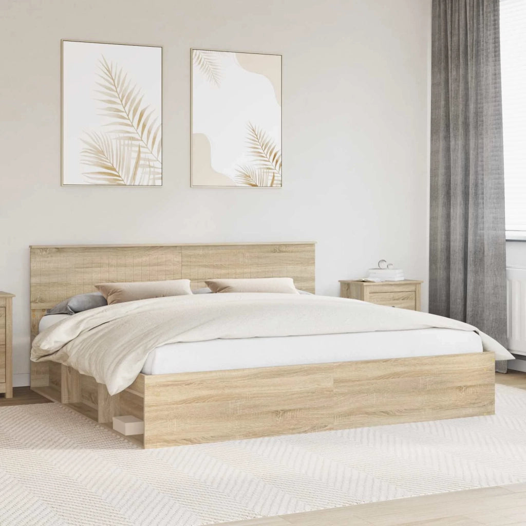 Struttura del letto Sonoma 200 x 200 cm Pino massello 3410557