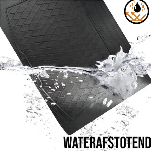 Tappetino Protezione Bagagliaio PVC Universale Antiscivolo 80x120 cm Nero