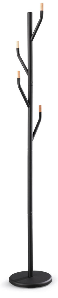 Appendiabiti da Terra Ø36x175 cm in Metallo Fumer Spring Nero