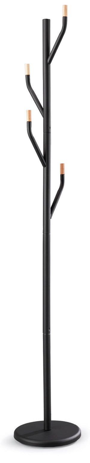 Appendiabiti da Terra Ø36x175 cm in Metallo Fumer Spring Nero