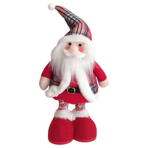 BABBO NATALE DECORATIVO CON GAMBE ALLUNGABILI ESTENSIBILE