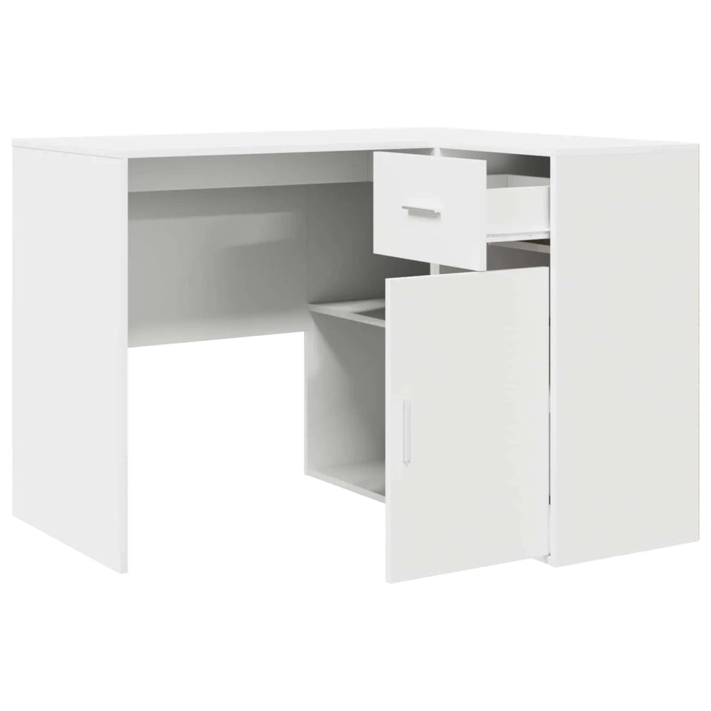 Scrivania ad angolo con cassetto Bianco 102 x 88 x 75 cm 3337273