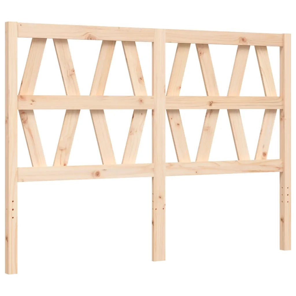 Giroletto con Testiera-Struttura Letto con testiera 140x190 cm in Legno Massello 869388
