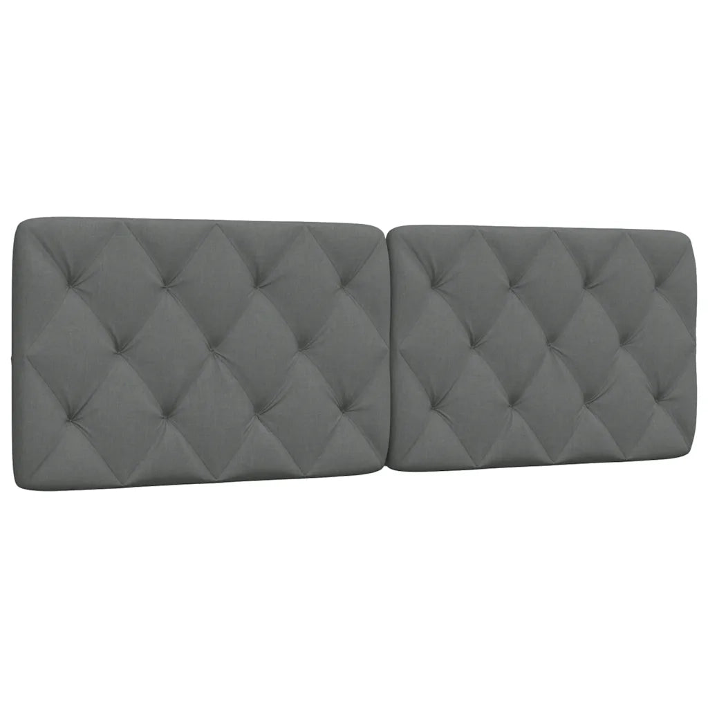 Coussin de tête de lit gris foncé 160 cm tissu