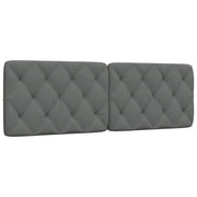 Coussin de tête de lit gris foncé 160 cm tissu