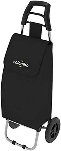 Colombo Carrello spesa ROLLY NERO 36X7X90 Cm Portata 25kg Tessuto Impermeabile