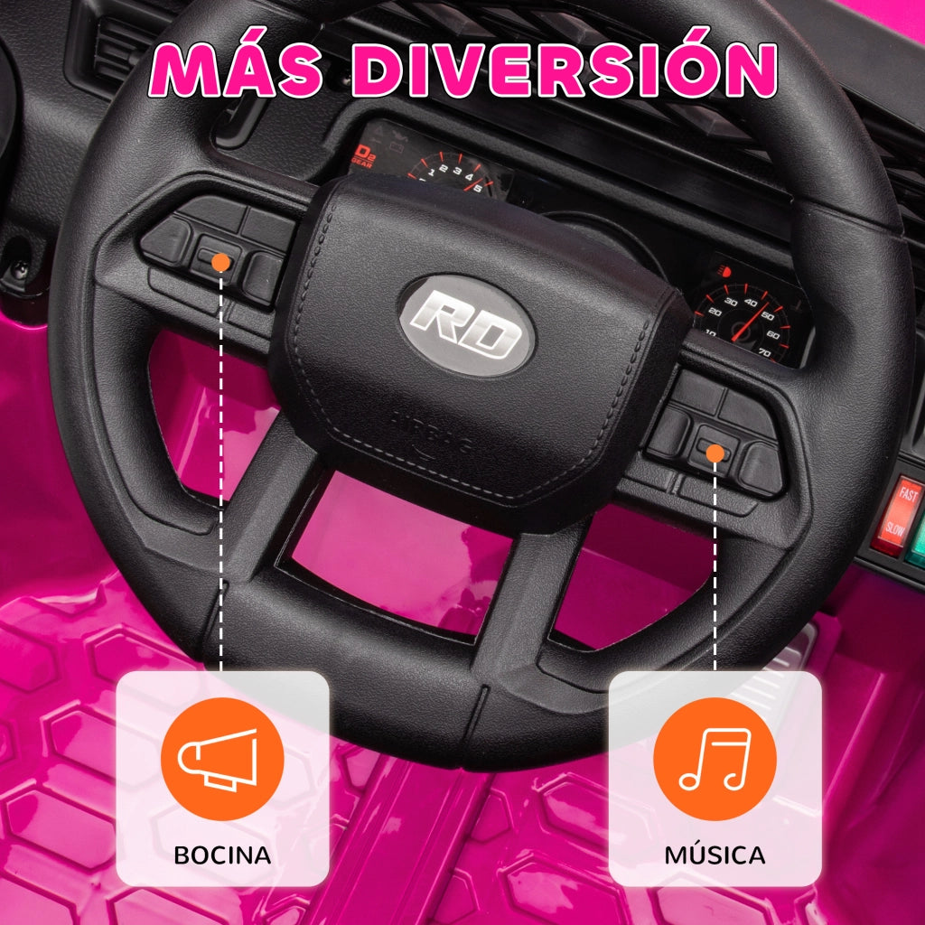 Auto Elettrica per Bambini con Telecomando ¨C Zephmum ¨C Rosa 12V