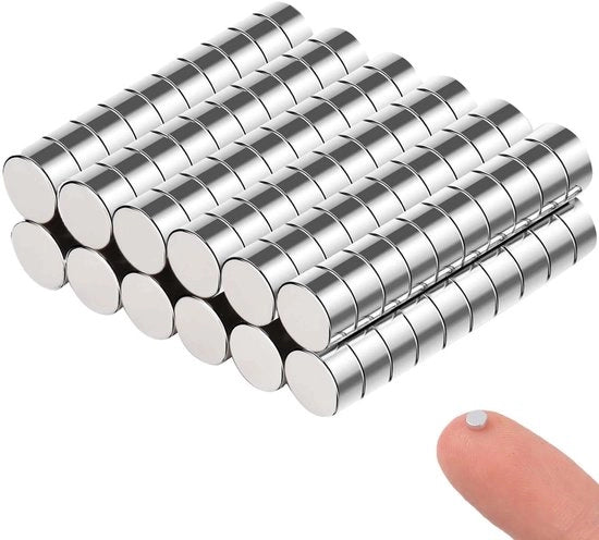 120 pezzi di magneti forti, magneti neodymium extra forti, 3mm x 2mm piccoli magneti e mini set per magnetobord, whiteboard magnet e per attività di fai da te, foto, parti in metallo da separare