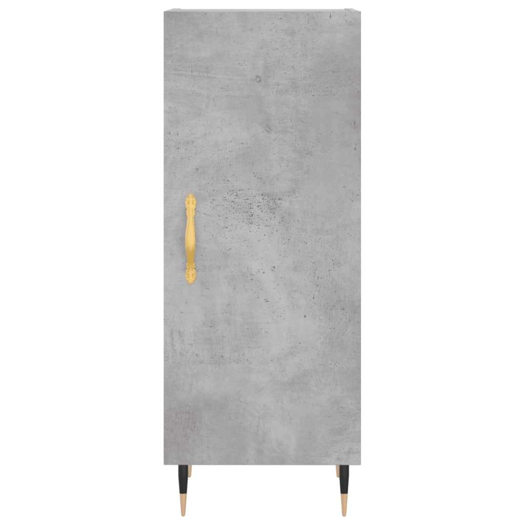Credenza buffet cassettiera mobile contenitore organizer cucina soggiorno soggiorno alto 34,5 x 34 x 180 cm derivati ​​del legno grigio 02_0034424