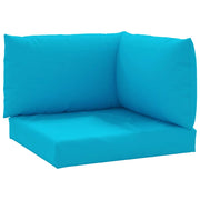 Cuscini per Pallet 3 pz | Cuscini per sedie Azzurro in Tessuto Oxford
