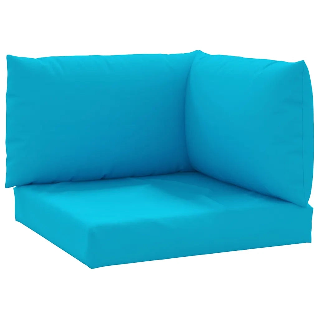 Cuscini per Pallet 3 pz | Cuscini per sedie Azzurro in Tessuto Oxford