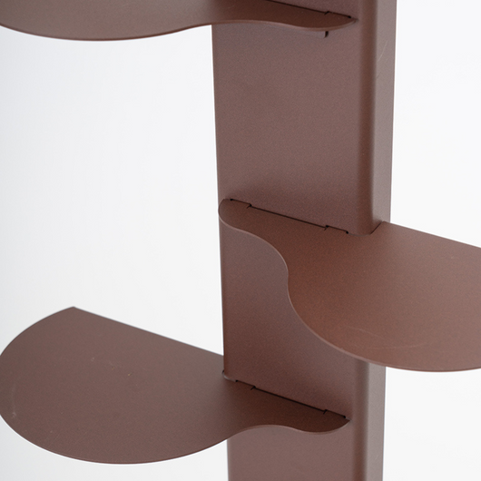 ALUBOX HYDRA Porta Piante Da Esterno E Interno A Colonna Autoportante 167X49X30 Cm Porta Vasi Da Interno E Esterno Con Telaio In Alluminio E 10 Mensole In Lamiera Zincata 15,2 Kg COLORE: RUGGINE