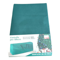 Custodia Albero di Natale in TNT Verde 125x30x50cm per Alberi 180cm