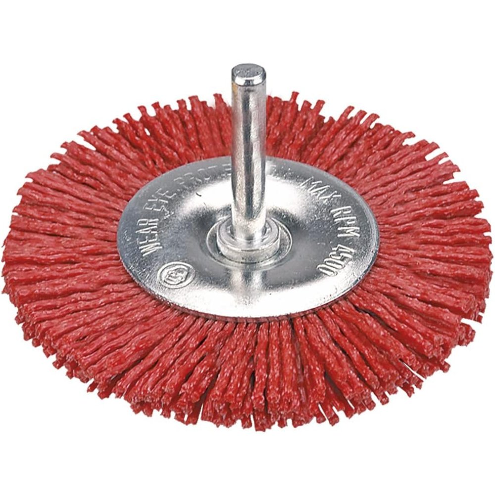 Topex 62h714 spazzola conica abr brasiva con perno, 100 mm ds