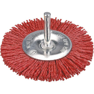 Topex 62h714 spazzola conica abr brasiva con perno, 100 mm ds