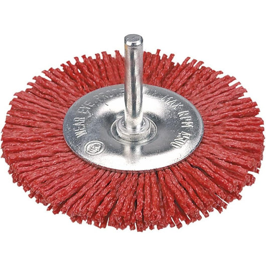 Topex 62h714 spazzola conica abr brasiva con perno, 100 mm ds