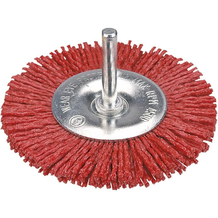 Topex 62h714 spazzola conica abr brasiva con perno, 100 mm ds