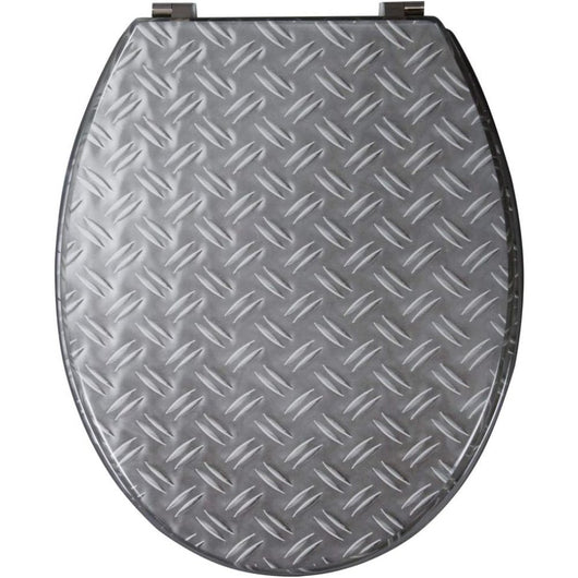 Wirquin 20719128 - sedile wc trendy line, effetto metallico