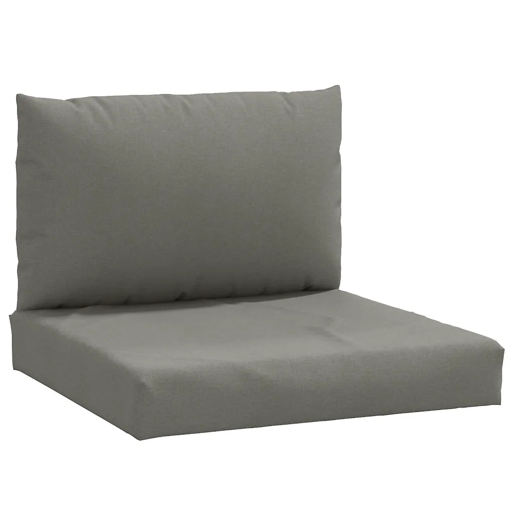 Cuscini per Pallet 2 pz | Cuscini per sedie Grigio Scuro M¨¦lange in Tessuto