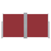 Tenda da sole laterale retrattile/schermo privacy per patio giardino terrazza balcone 120 x 600 cm rosso 02_0007456