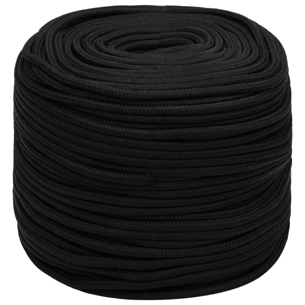 Corda multiuso 8 mm 25 m Nero Poliestere 800 kg Carico massimo 3473403